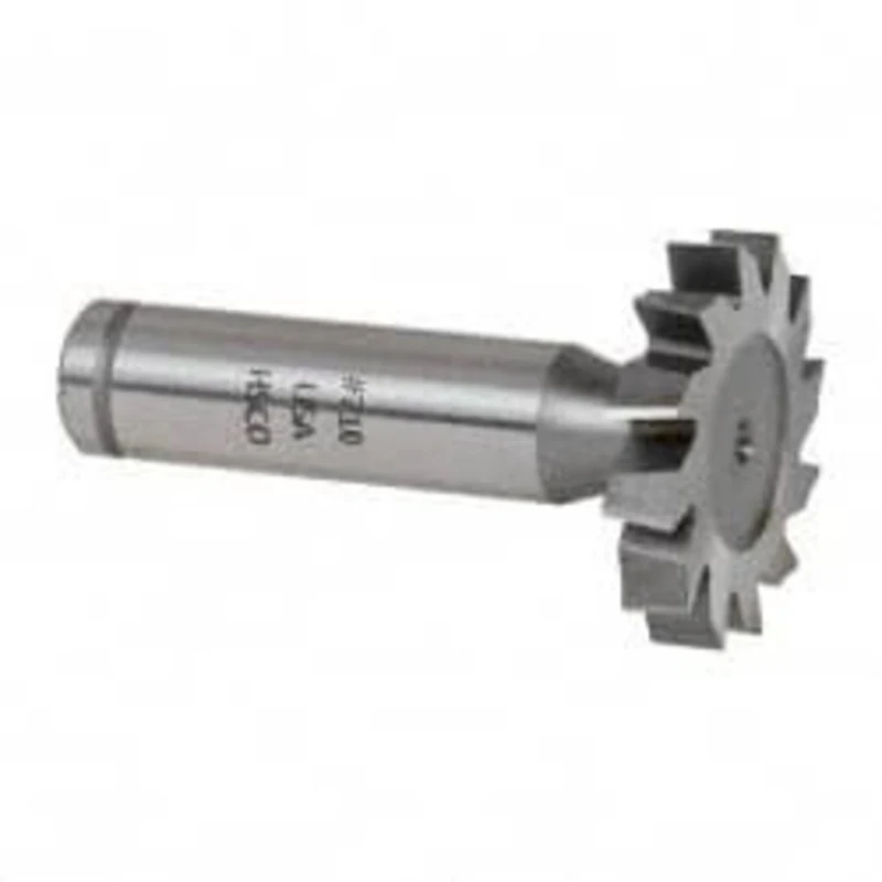 Made in USA ANSI 710 (Old Std # 20) 1-1/4 Cut Diam, 7/32 Cut Width, 1/2 Shank, Staggered-Tooth Woodruff Keyseat Cutte...